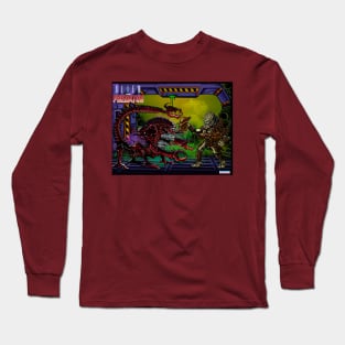 Killer Crab Alien vs Warrior Predator Long Sleeve T-Shirt